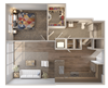 Skyline at Midtown A11-1 Floorplan Skyline at Midtown A11-1 Floorplan
